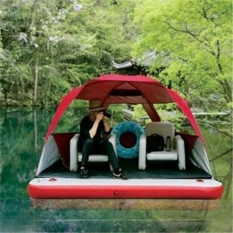 Fishing Boat Inflatable - Inflatable floating platform magic carpet, fishing