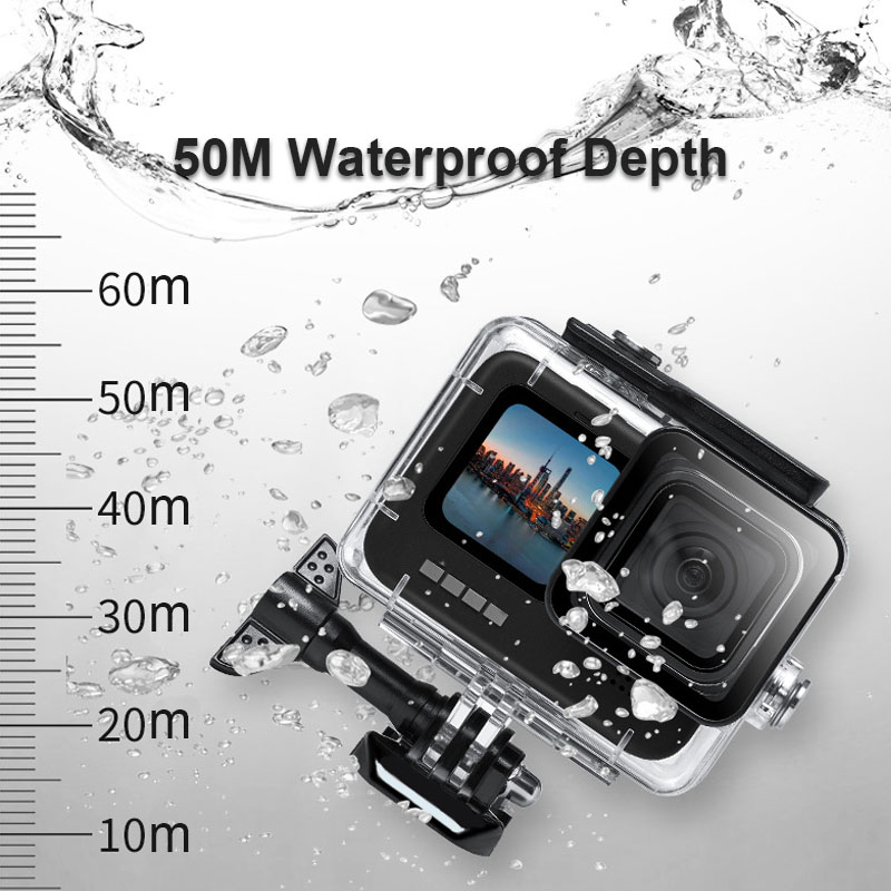 60M Waterproof Case for GoPro  - Fishing Boat Cover ulasan dan harga