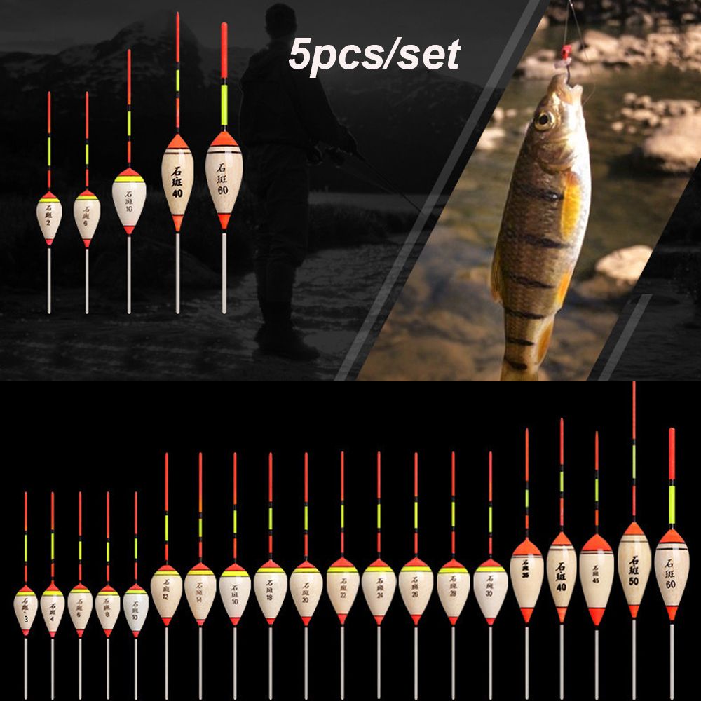 5pcs Fishing Floats Balsa Wood - Fishing Boat Oar ulasan dan harga